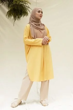 Long Top Laxia Laluna X MCC - Banana Yellow