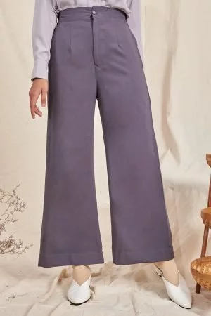 Pants Straight Leg Diana - Mauve Purple