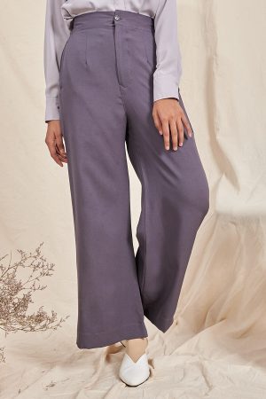 Pants Straight Leg Diana - Mauve Purple