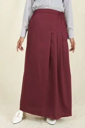 Skirt Majiha - Maroon Red