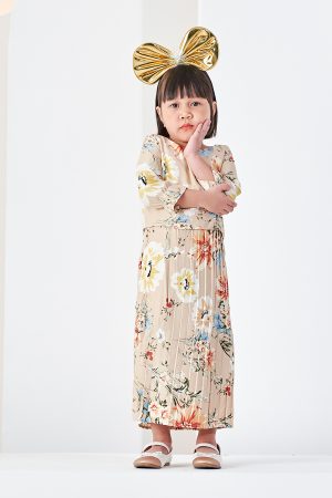 Dress Pleated Adelia Kids - Sweet Apricot