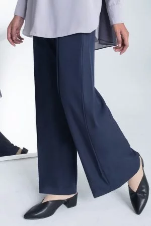 Pants Relax Fit Renia - Navy Blue