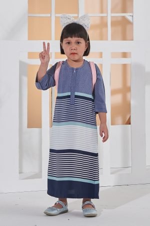 Abaya Homey Junayna Kids - Navy Blue