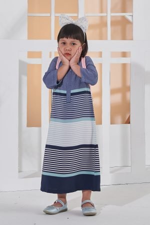 Abaya Homey Junayna Kids - Navy Blue