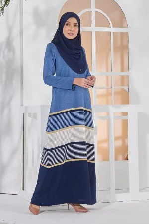 Abaya Junayna - Blue Denim