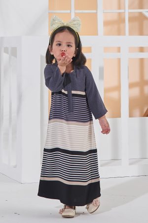 Abaya Homey Junayna Kids - Smoky Grey