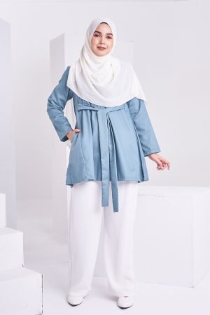 Blouse Laurinda Laluna X MCC - Steel Blue