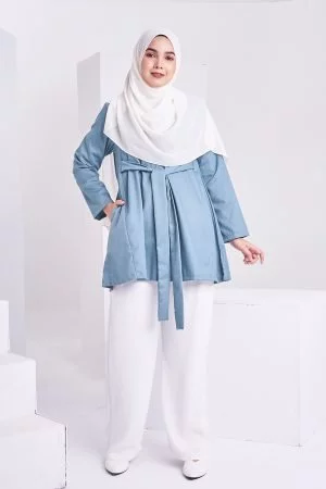 Blouse Laurinda Laluna X MCC - Steel Blue