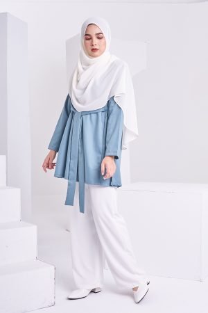 Blouse Laurinda Laluna X MCC - Steel Blue