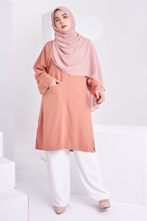 Blouse Leya Laluna X MCC - Caramel Orange