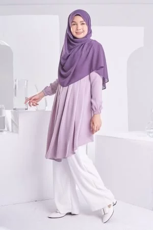 Blouse Pleated Heya - Light Lavender