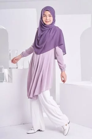 Blouse Pleated Heya - Light Lavender