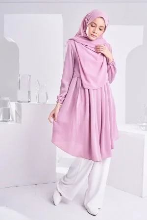 Blouse Pleated Heya - Lilac Purple