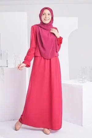 Dress Homey Hora - Scarlet Red