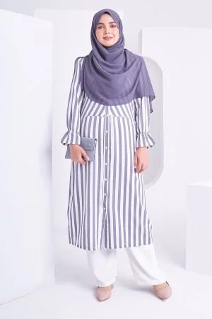 Dress Medi Saheera - Light Grey