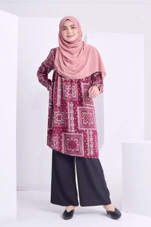 Tunic Saeda - Cherry Maroon