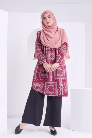 Tunic Saeda - Cherry Maroon