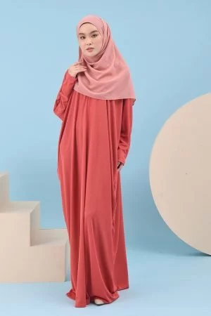 Kaftan Affa Plain (TALL) - Copper Red