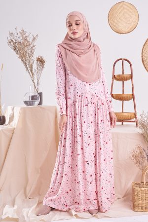 Dress Homey Harita - Light Peach