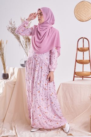 Dress Homey Harita - Pastel Purple