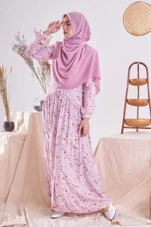 Dress Homey Harita - Pastel Purple