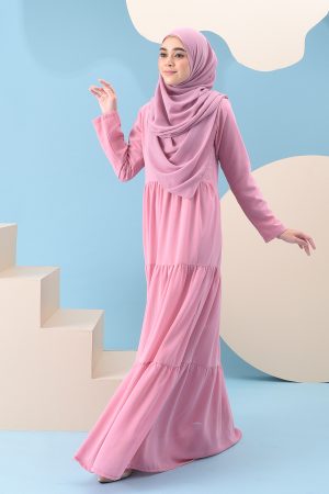 Dress Pleated Mia - Pink Panther