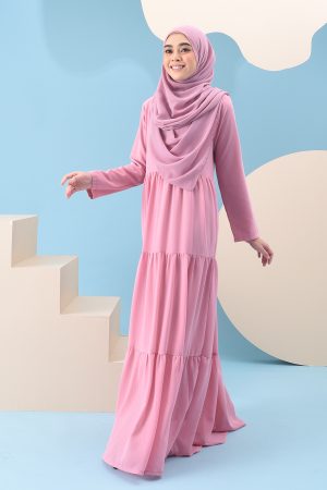 Dress Pleated Mia - Pink Panther