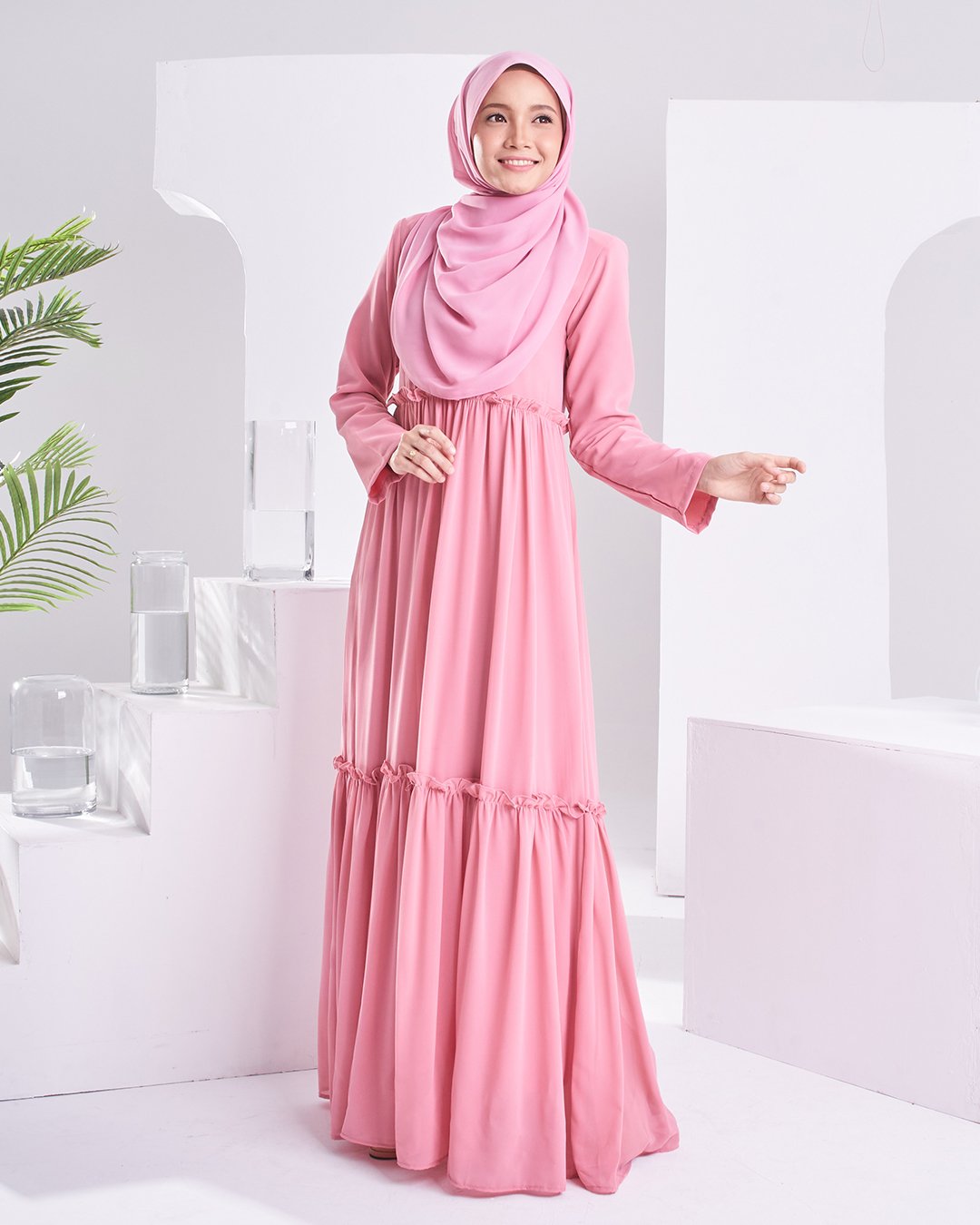 Dress Homey Hanirah – Pink Panther – MuslimahClothing.Com