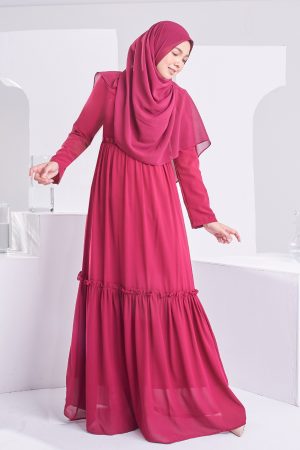 Dress Homey Hanirah - Cherry Red