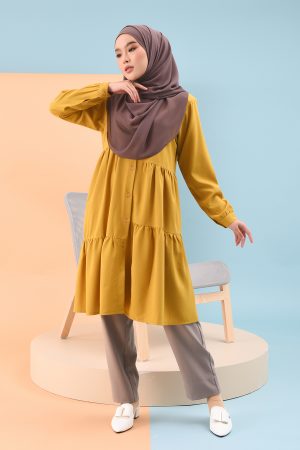 Long Top Litita Laluna X MCC - Honey Mustard