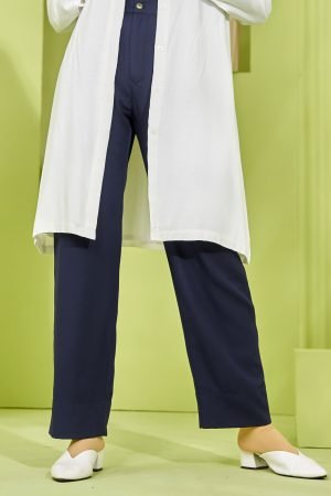 Pants Relax Fit Laluxa Laluna X MCC - Navy Blue