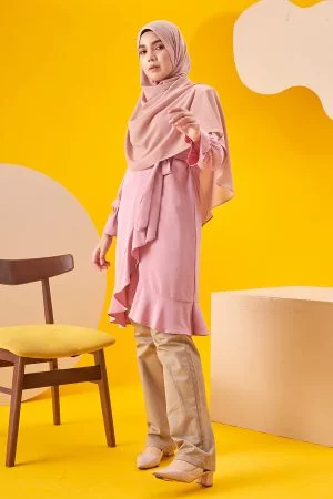 Tunic Wrap Dhilea - Sweet Pink