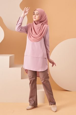 Blouse Hi-Lo Deisha - Dusty Purple