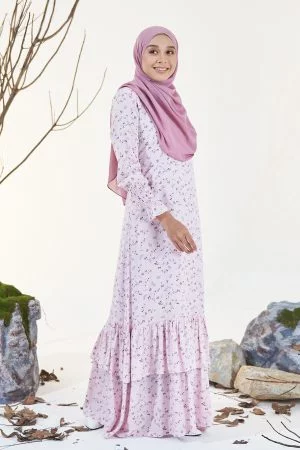 Dress Ruffle Odissa - Sweety Pink