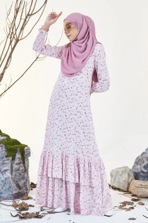 Dress Ruffle Odissa - Sweety Pink