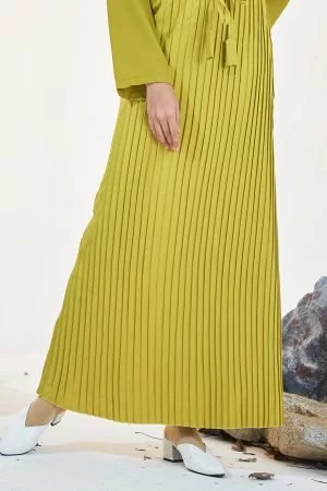 Skirt Pleated Odelina - Lemon Yellow