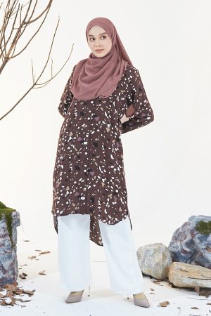 Tunic Hi-Lo Oralia - Chocolate Brown