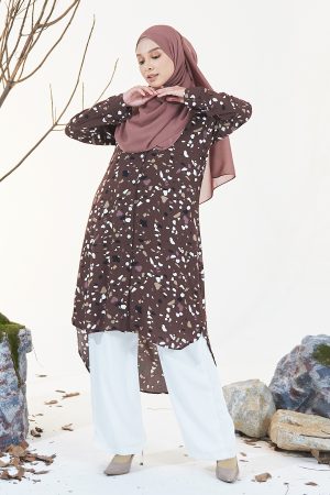 Tunic Hi-Lo Oralia - Chocolate Brown