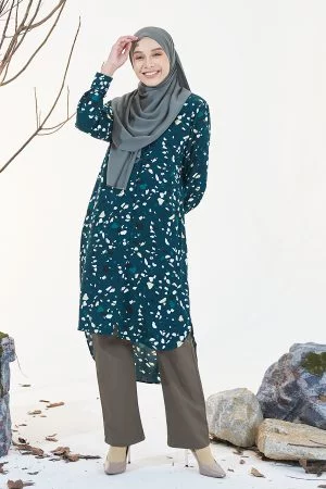 Tunic Hi-Lo Oralia - Peacock Green