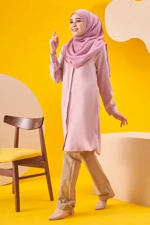 Tunic Basic Dahin - Crepe Pink