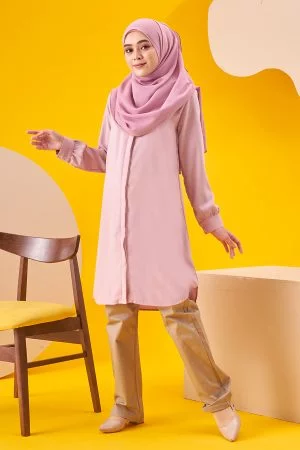 Tunic Basic Dahin - Crepe Pink