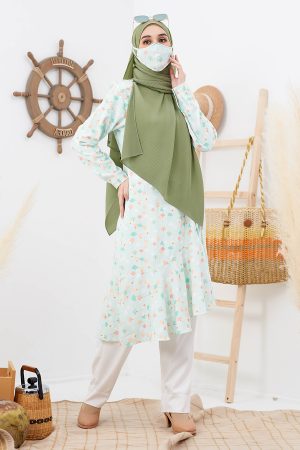 Tunic Ruffle Blissful - Sweet Mint