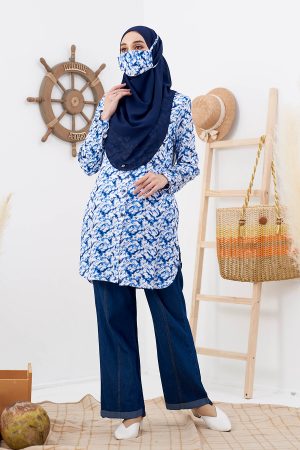 Tunic Tie Dye Damira - Navy Blue