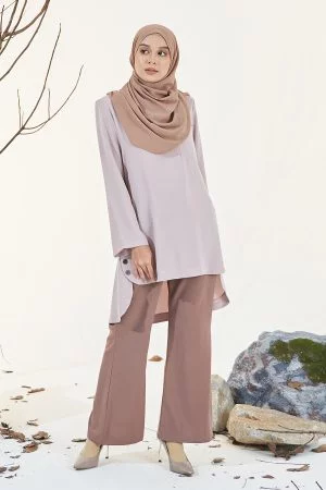 Blouse Button Ophelia - Light Taupe