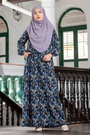 Dress Perraiz - Kesuma Blue