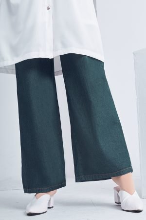 Palazzo Denim Dorin - Dark Green