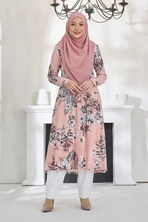 Tunic Qasrina - Dark Peach