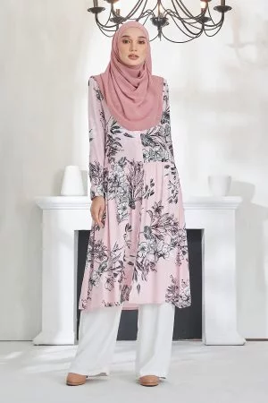 Tunic Qasrina - Light Pink