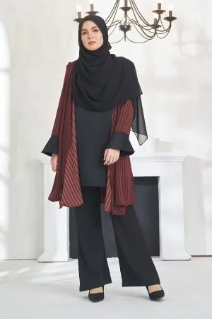 Tunic Cardi Qaila - Dark Red