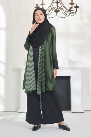 Tunic Cardi Qaila - Dark Green